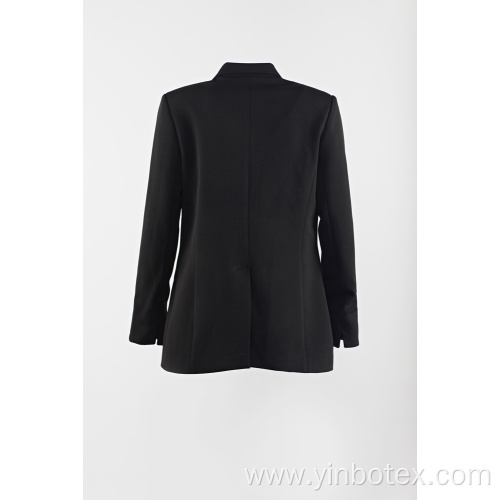 Black suit with gold button